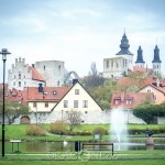 Gotland visby toyotafjcruiser toyotafj toyota tofta strykjärnet stad småhus ringmuren port pitoreskt lantligt körsbärsblomster kärlek hund havet gränder gotland får dörr 