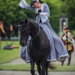 Barocka damer och tornerspel på Skoklosters slott tornerspel svärd slott skoklosters slott skokloster riddarspel riddare lans hästar damer barocka damer barock 