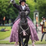 Barocka damer och tornerspel på Skoklosters slott tornerspel svärd slott skoklosters slott skokloster riddarspel riddare lans hästar damer barocka damer barock 