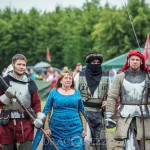 Barocka damer och tornerspel på Skoklosters slott tornerspel svärd slott skoklosters slott skokloster riddarspel riddare lans hästar damer barocka damer barock 