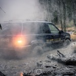 Offroad Rörken December uteiskogen skogskörning skogen rörken offroad lerkörning lera jeep flyger 