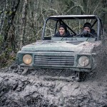 Offroad Rörken December uteiskogen skogskörning skogen rörken offroad lerkörning lera jeep flyger 