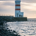 Island 2016   Dag 7 sunset solnedgång lighthouse island iceland Garður fyr birds 