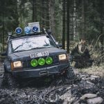 Rörken Januari 2018 ute i skogen skogen rörken offroad lera granar 