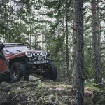 Rörken Januari 2018 ute i skogen skogen rörken offroad lera granar 