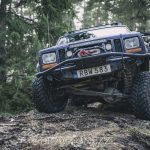 Rörken Januari 2018 ute i skogen skogen rörken offroad lera granar 