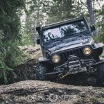 Rörken Januari 2018 ute i skogen skogen rörken offroad lera granar 